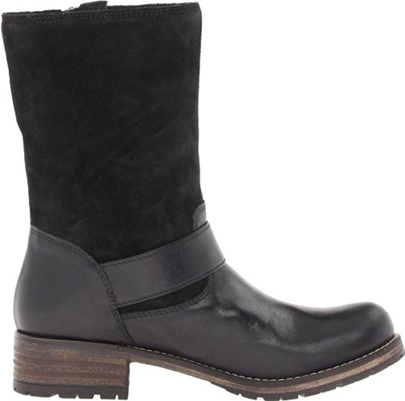 clarks majorca isle dark brown leather womens boots