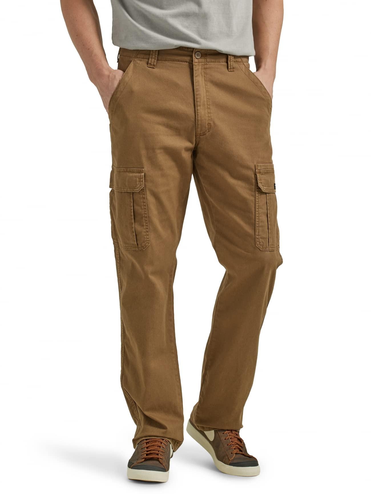 Wrangler Authentics Relaxed Fit Stretch Cargo Pant in Natural for Men |  Lyst UK
