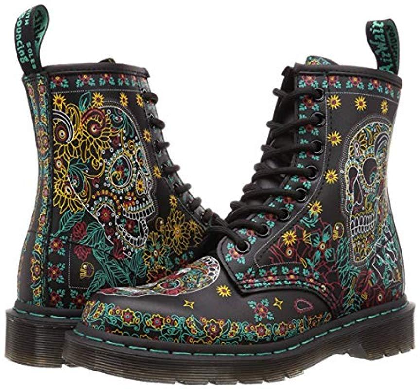 Martens 1460 Skull Multi/Day of The Dead Backhand Lyst DE