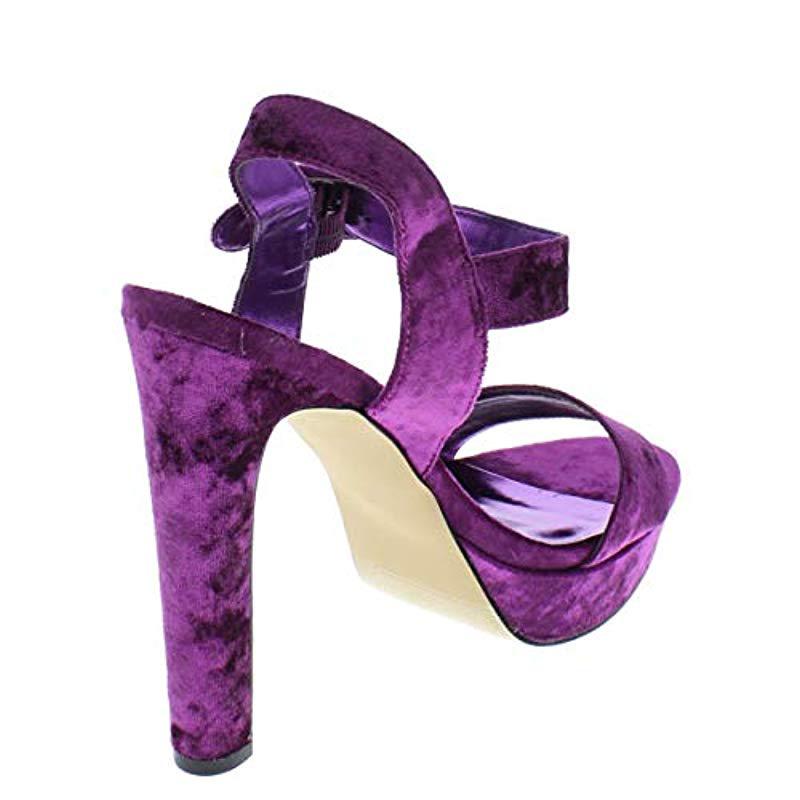 madden girl purple heels
