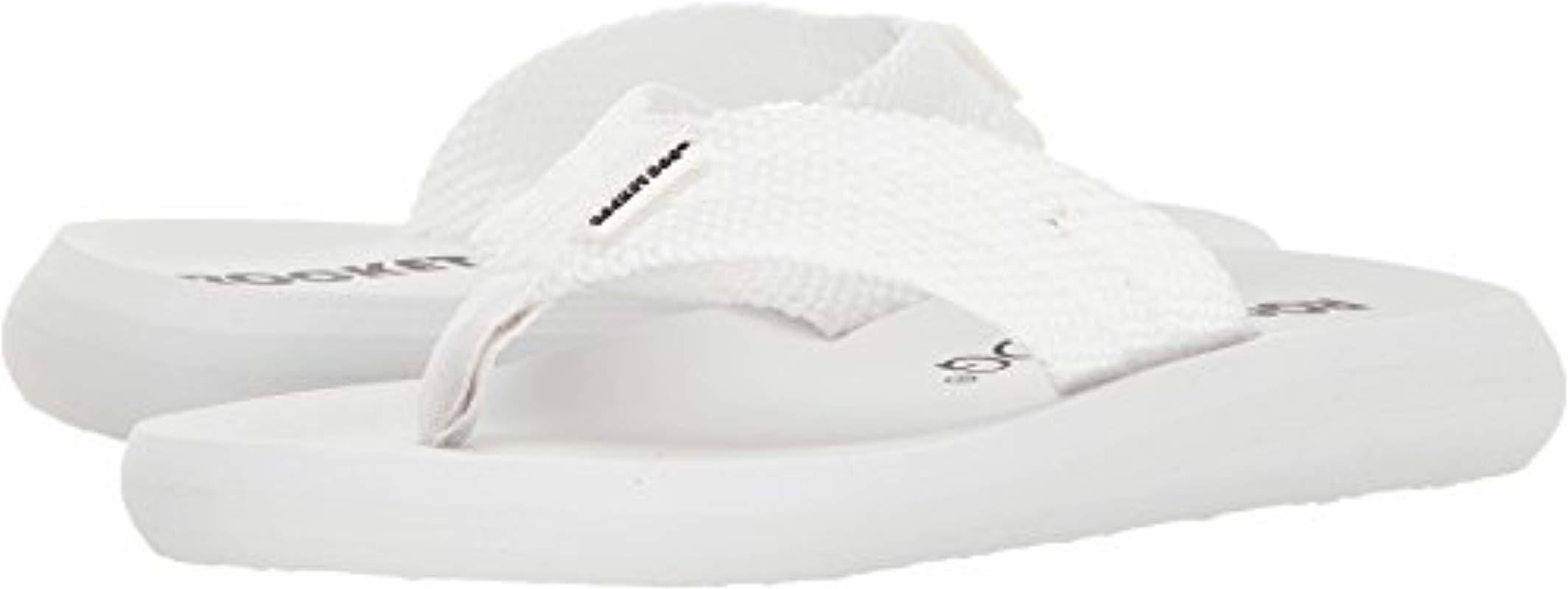 rocket dog white flip flops