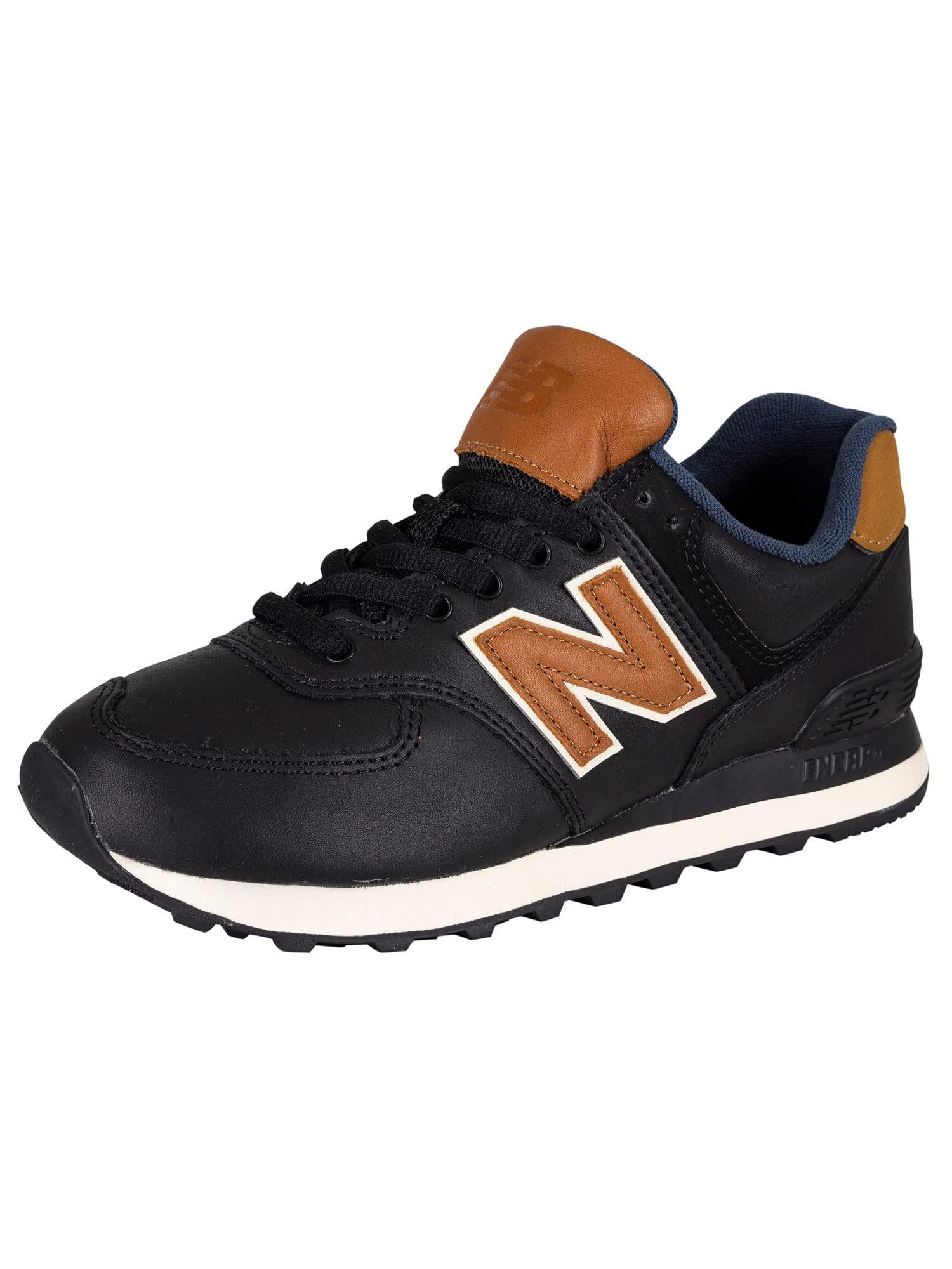 New balance 574 sales black and brown