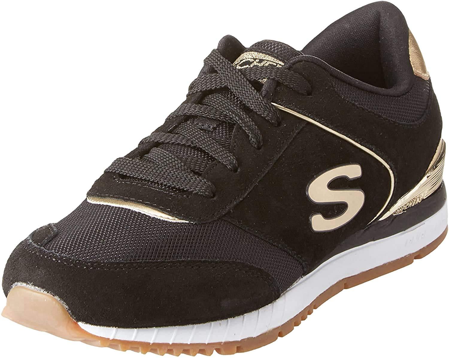 Skechers Suede Sunlite-revival Trainers in Black (Black) (Black) - Save 36%  - Lyst