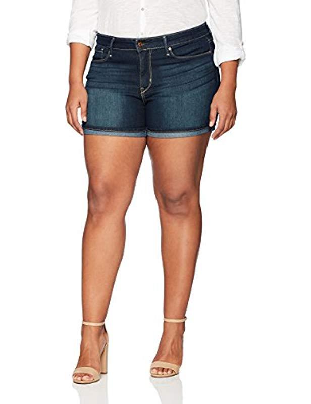 plus size gold shorts