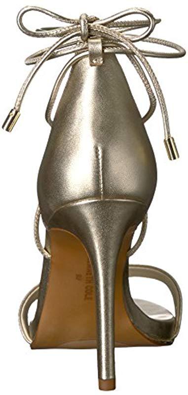 berry wraparound sandal