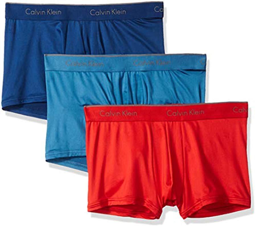 Calvin Klein Underwear Microfiber Stretch 3 Pack Trunk For Men Save