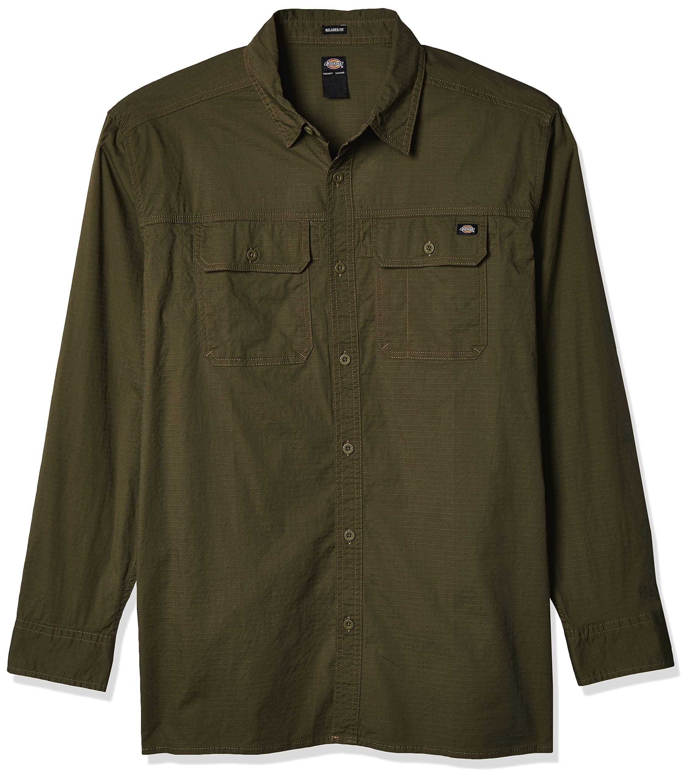 Long Down Ripstop for | Shirt in Mens Men Sleeve Dickies Lyst Button Flex Green