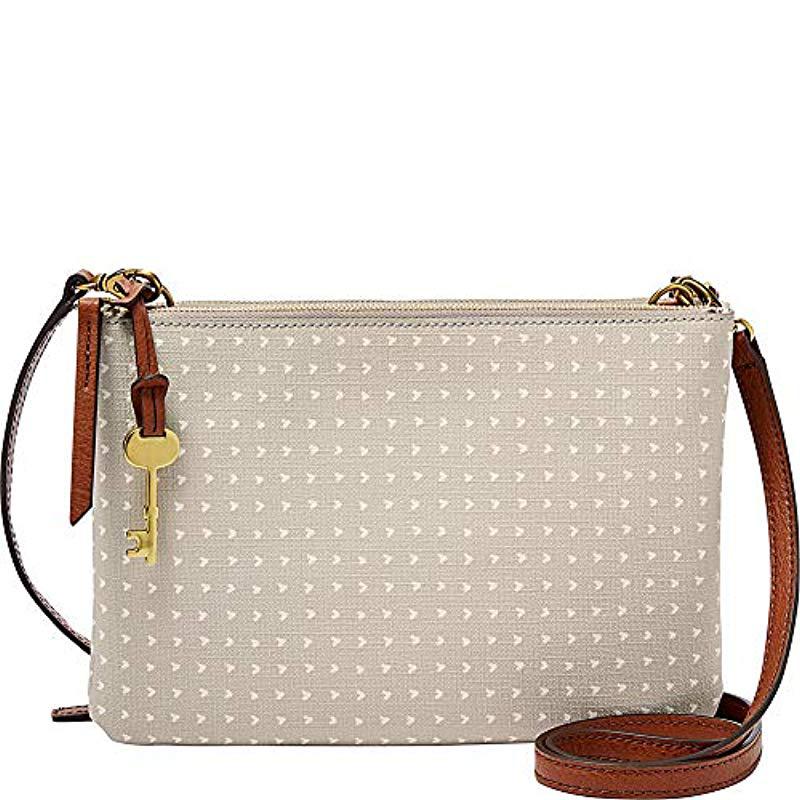 Fossil Devon Crossbody Handbags Hearts Lyst