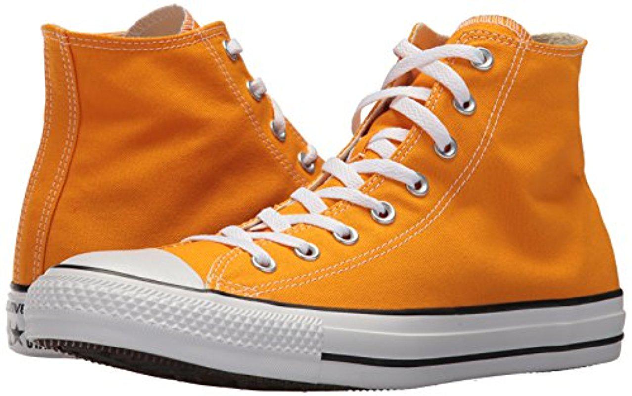 Converse Chuck Taylor All Star Seasonal Canvas High Top Sneaker, Orange Ray,  7 Us /9 Us for Men - Lyst