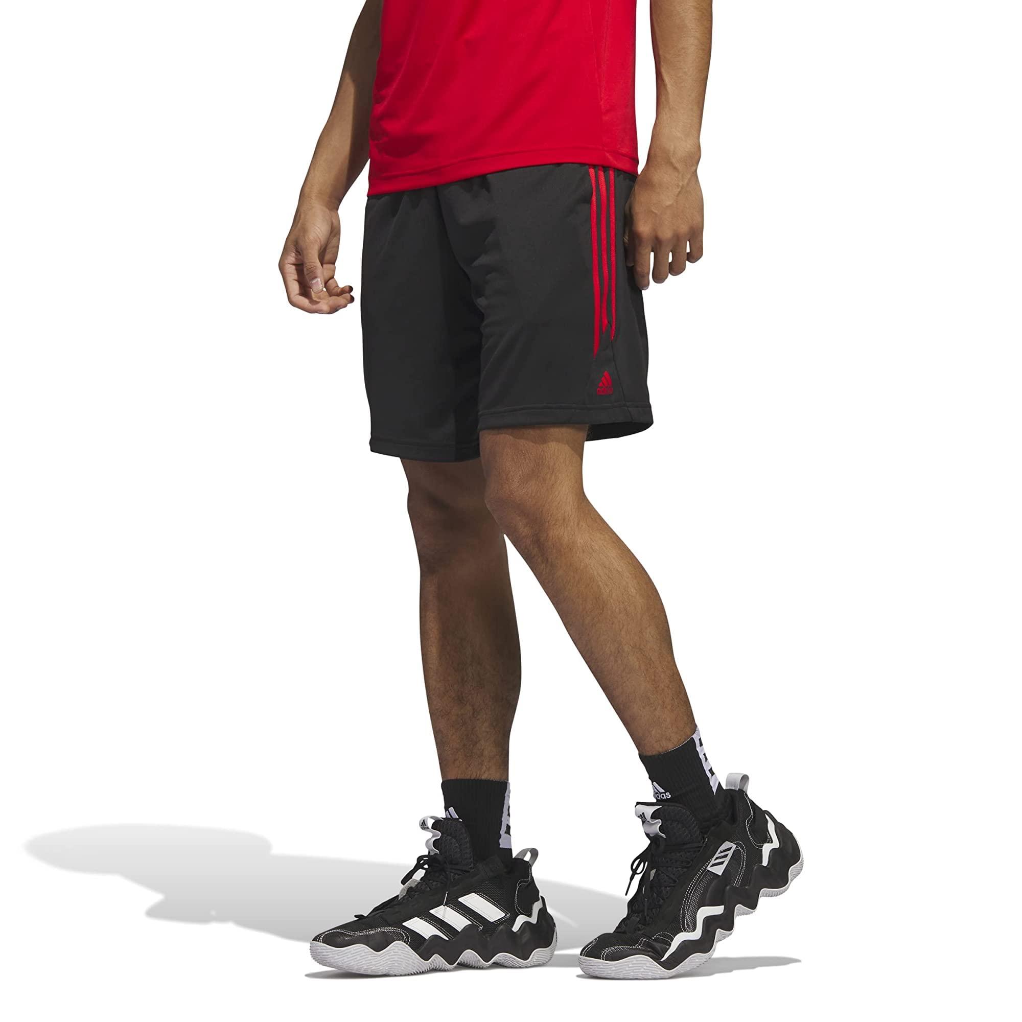 adidas Legends 3-stripes Basketball Shorts in Red for Men | Lyst