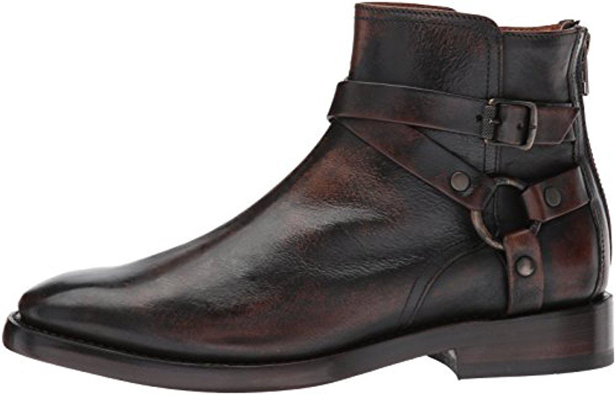 frye men's weston cross strap harness boot