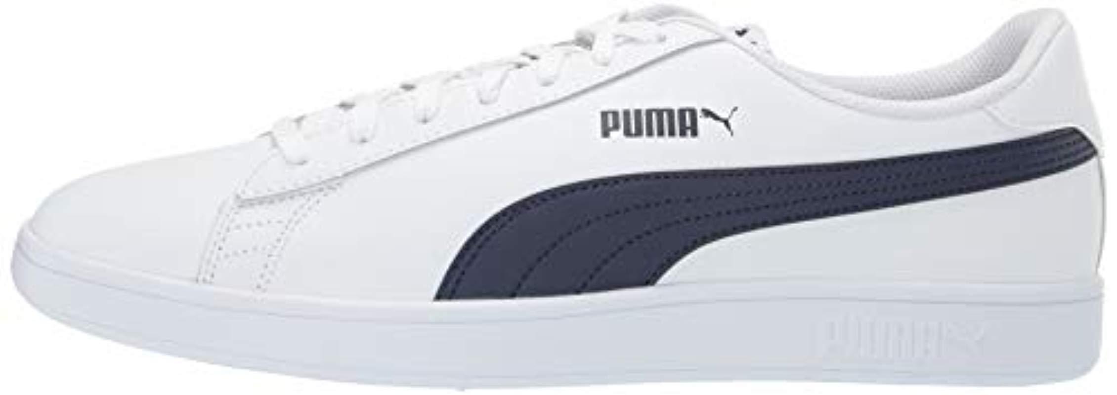 PUMA Leather Smash V2 L in White for Men - Save 47% - Lyst