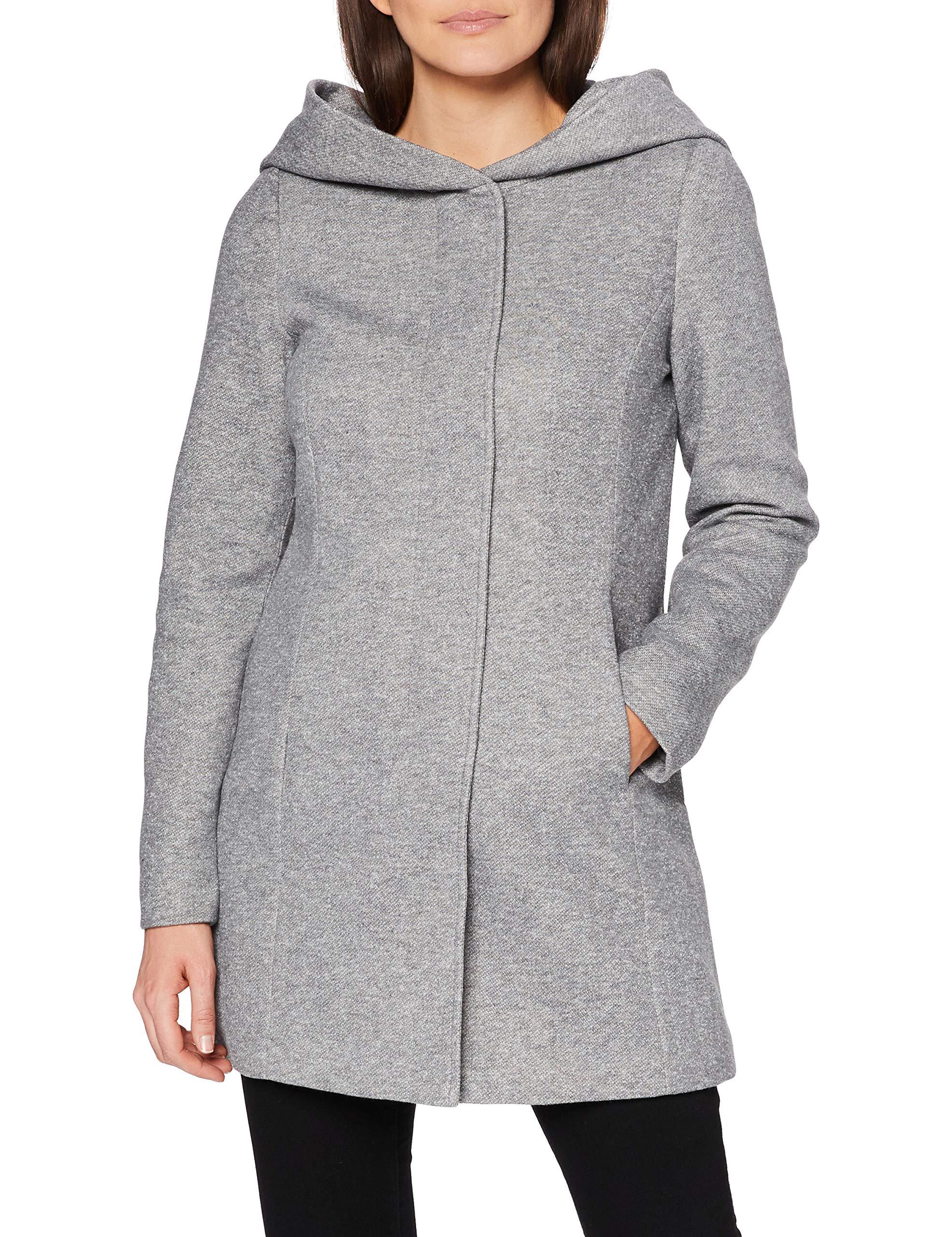 Vero Moda Wool Vmverodona Ls Jacket Noos Trenchcoat Long Coat in Grey (Light Grey Melange Light g (Grey) - 33% - Lyst