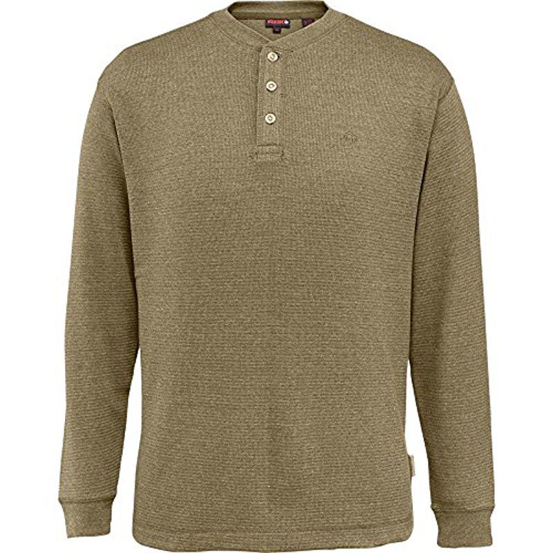 Wolverine Mens Big-Tall Walden Long Sleeve Blended Thermal 3 Button Henley Shirt
