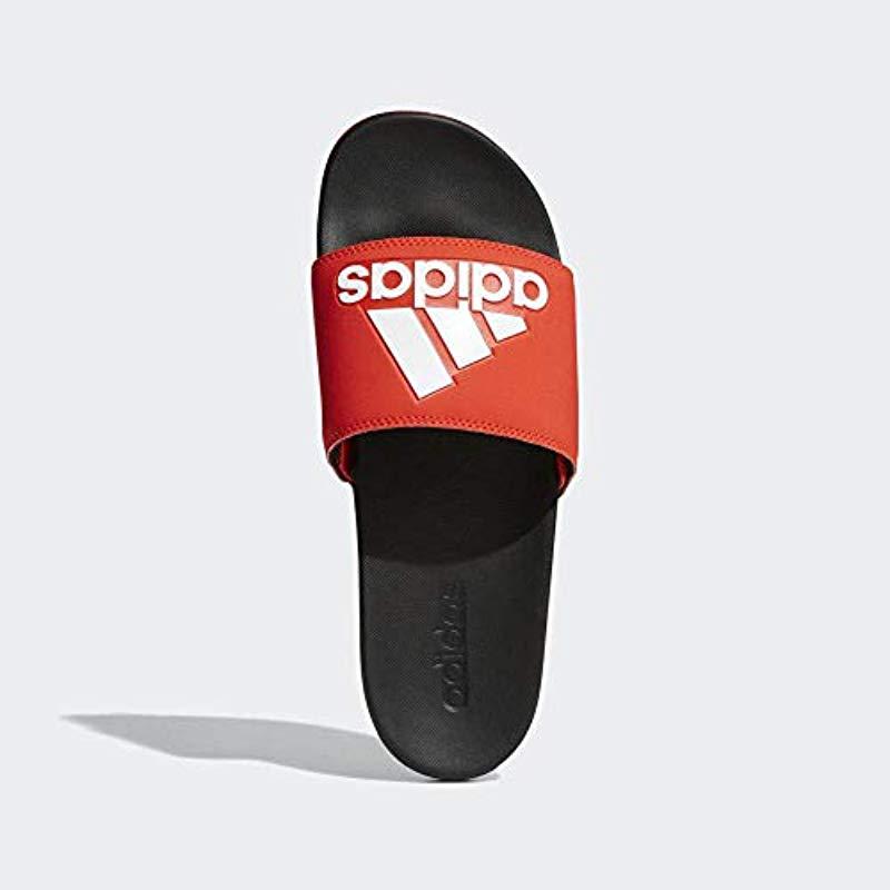 adilette comfort slides red