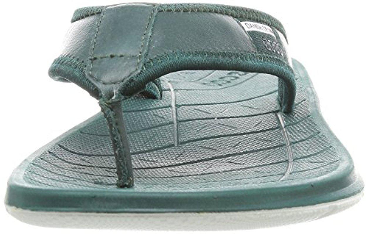 Ecco Leather Intrinsic Toffel Thong Sandal in Green for Men - Lyst