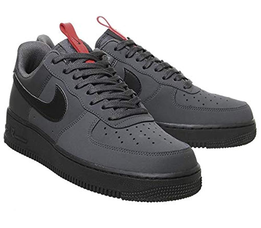 Nike Air Force 1 S Trainers Size 15 Uk Dark Grey Anthracite Black University Red Shoes Bq4326