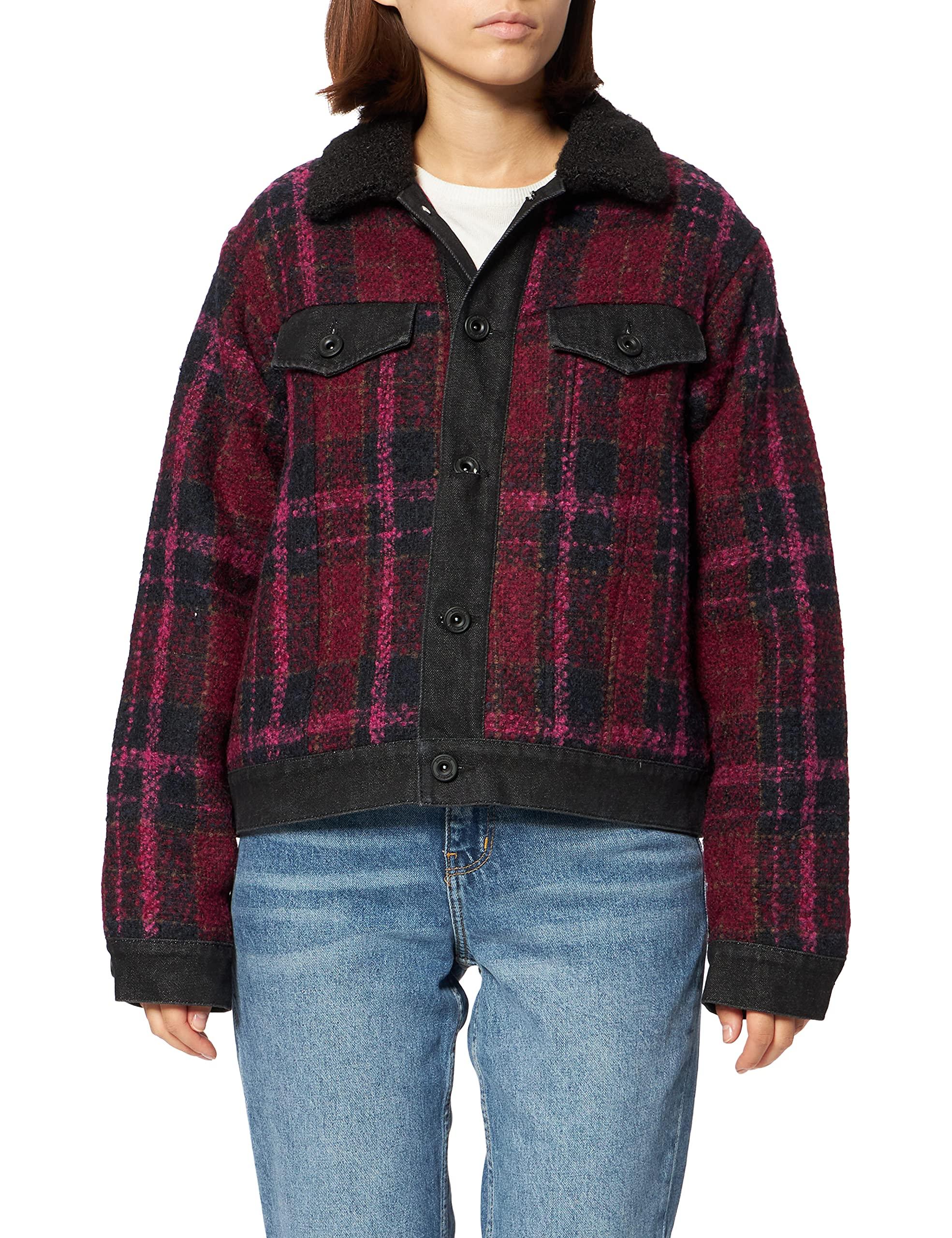 Desigual Wool Chaq_marbella Jacket in Red - Save 24% | Lyst