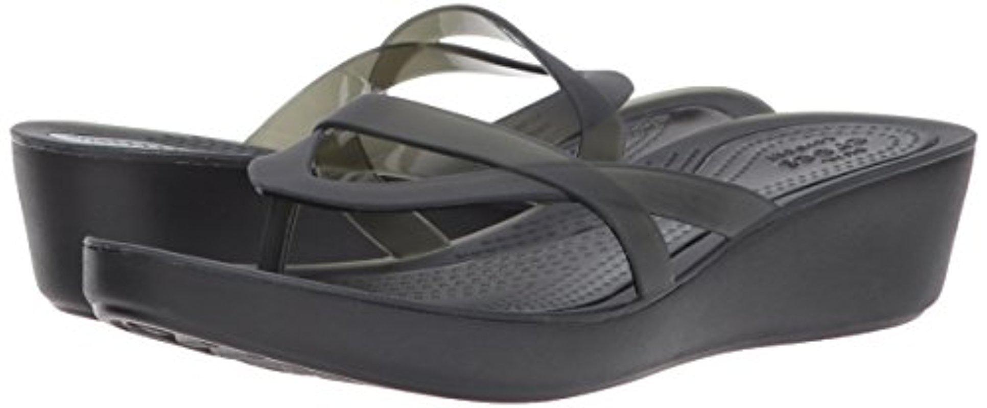 crocs isabella wedge