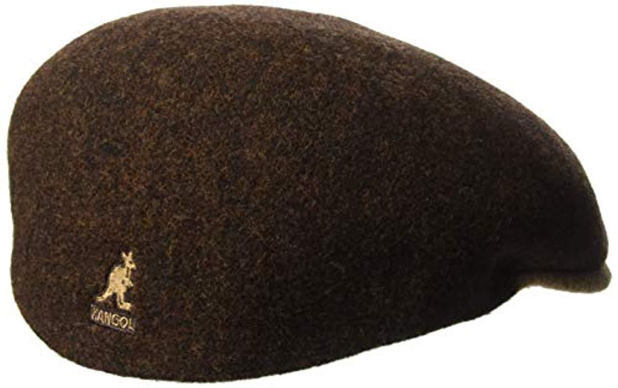 mens leather kangol hats