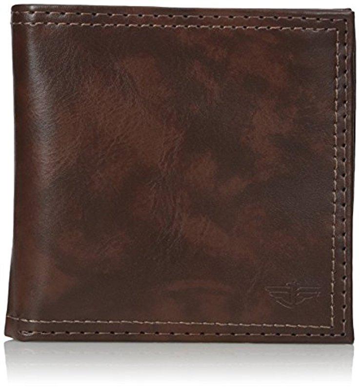 Dockers Extra Capacity Hipster Bifold Wallet in Brown for Men | Lyst