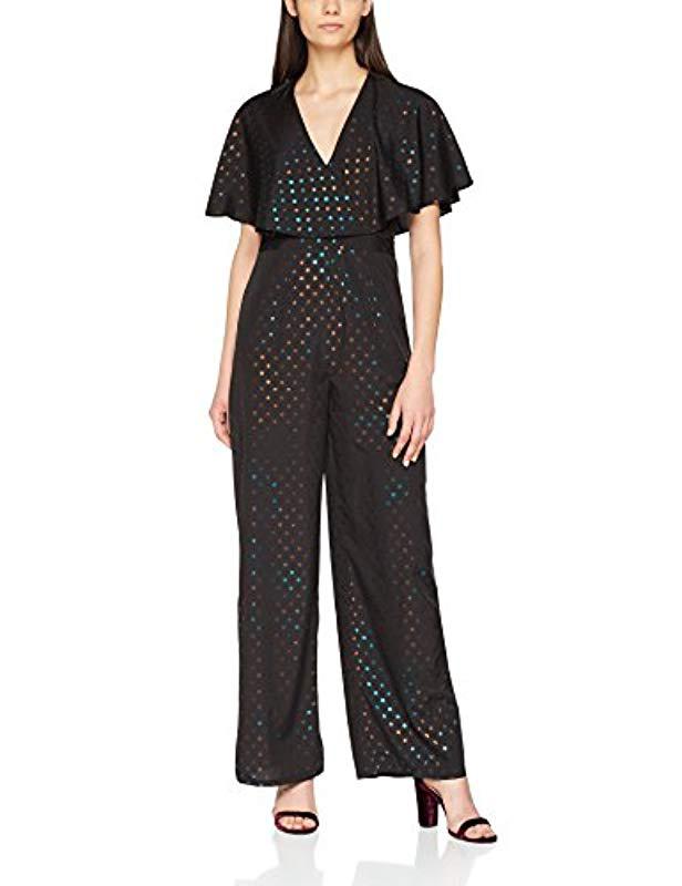 miss selfridge spot jumpsuit