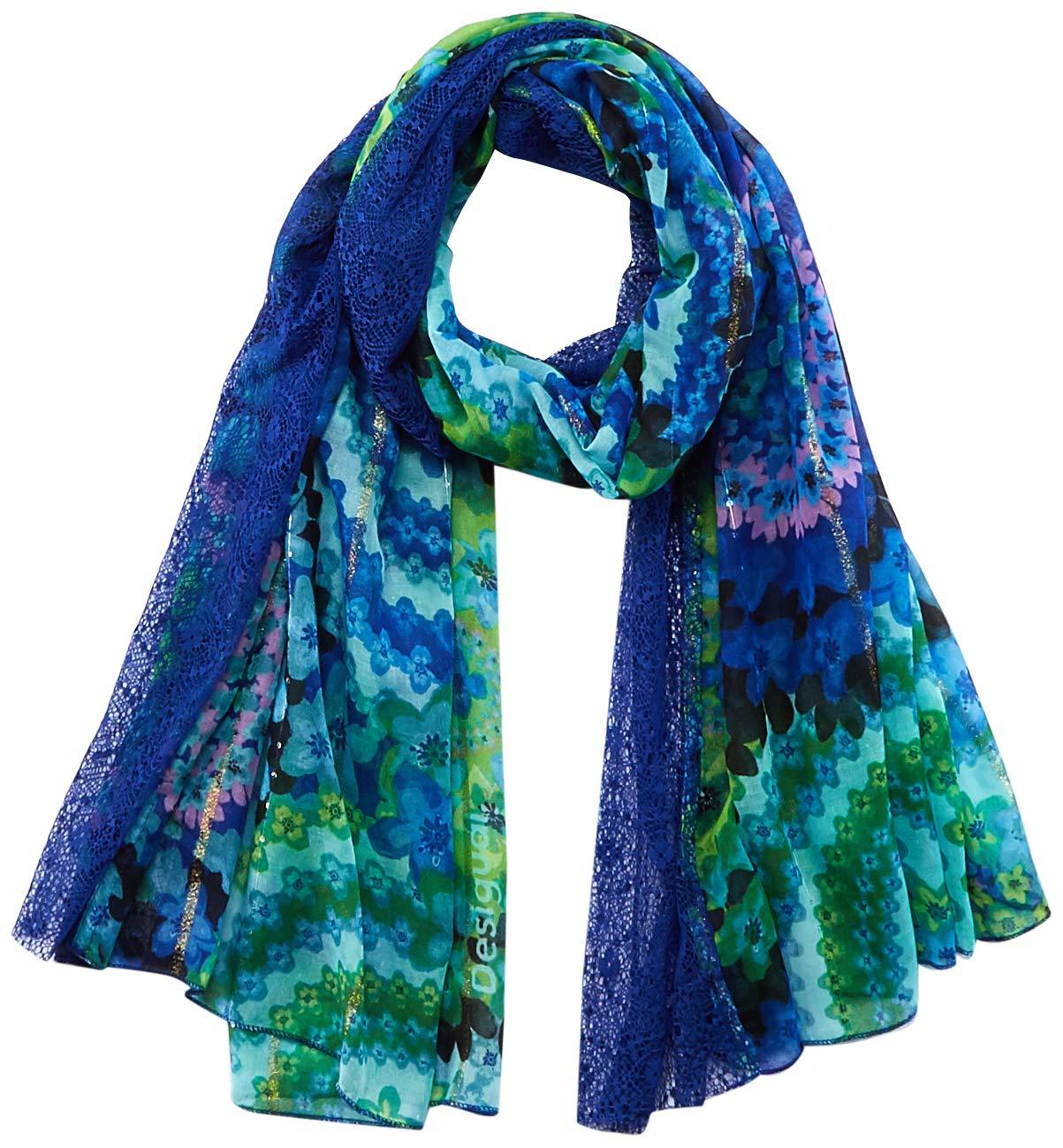 Desigual Synthetic Accessories Fabric Rectangle Foulard in Blue - Lyst
