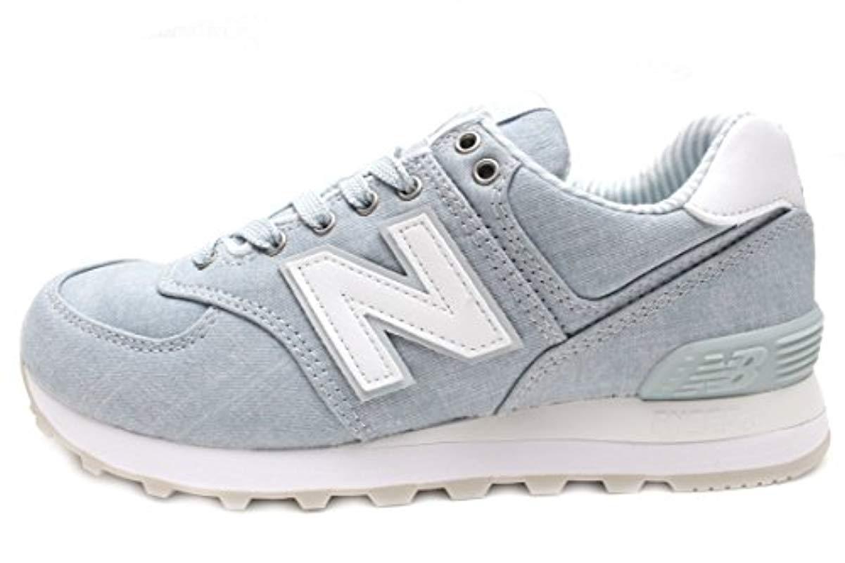 new balance 574 light porcelain blue