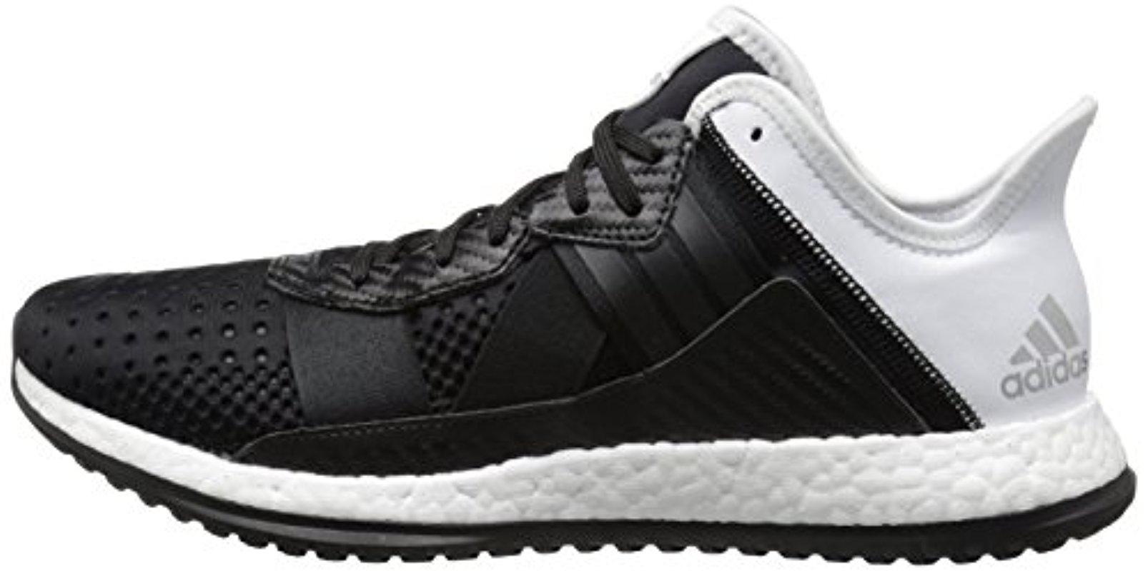 Adidas Synthetic Pure Boost Zg Trainer Training Shoe In Black Silver White Black For Men Lyst