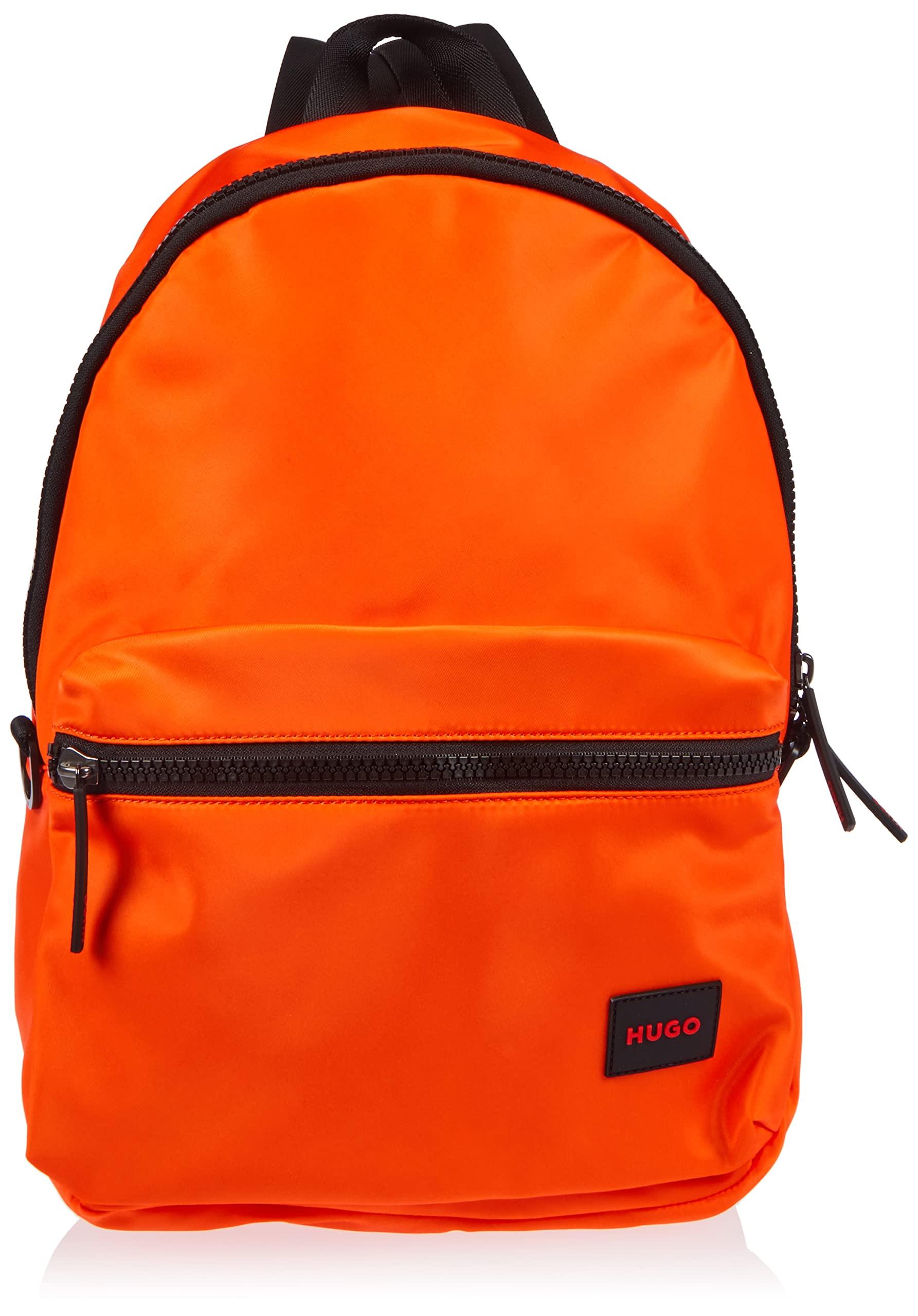 HUGO S Ethon 2.0n Backpack Recycledfabric Backpack With Red Logo Label