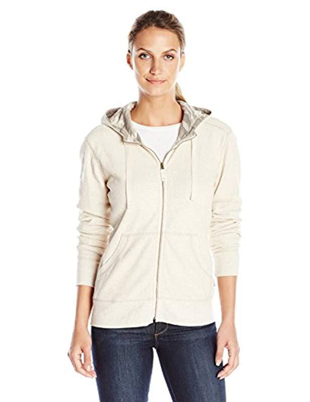 Carhartt Cotton Meadow Waffle Knit Zip Front Hoodie In Natural Lyst