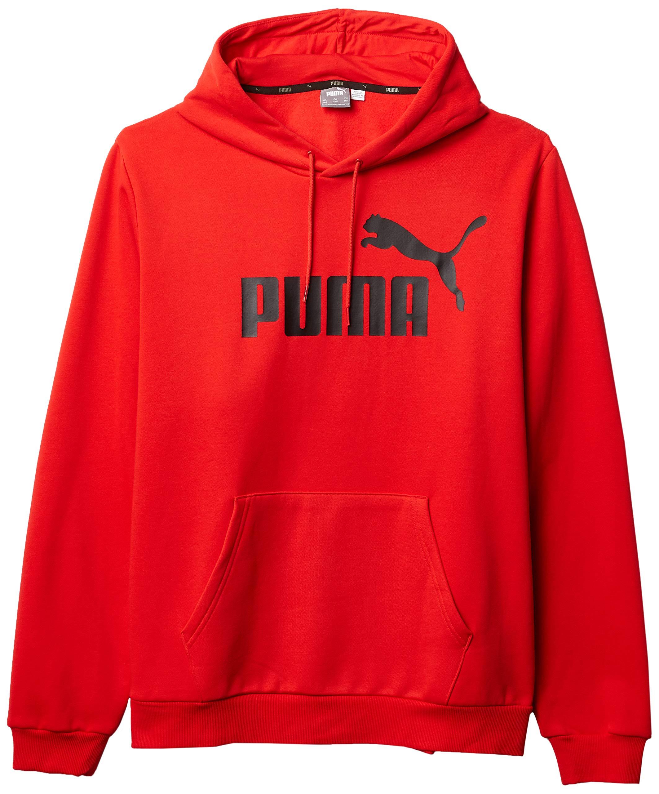 PUMA Cotton Big & Tall Essentials Big Logo Full Zip Hoodie in Red for ...