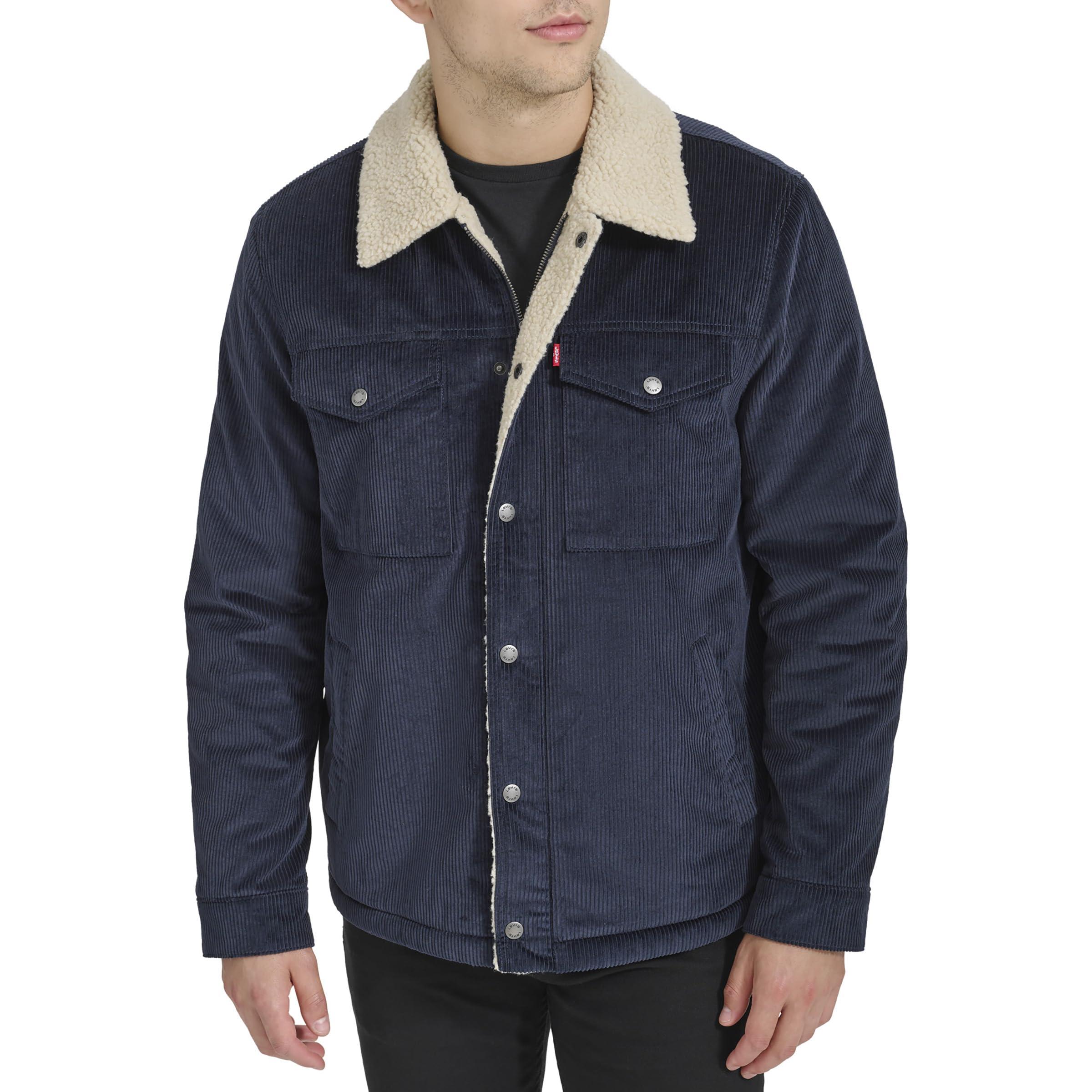 Levi's Sherpa Lined Trucker Jacket in Blue for Men Lyst