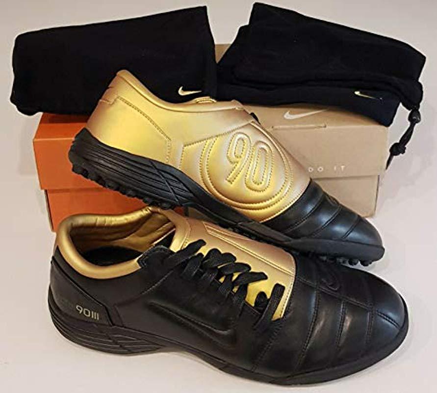 Nike 2004 Total 90 3 Tf Cl Astro Turf Football Trainers T90 Made In Italy  Limited Edition Uk 9 Black Gold for Men | Lyst UK