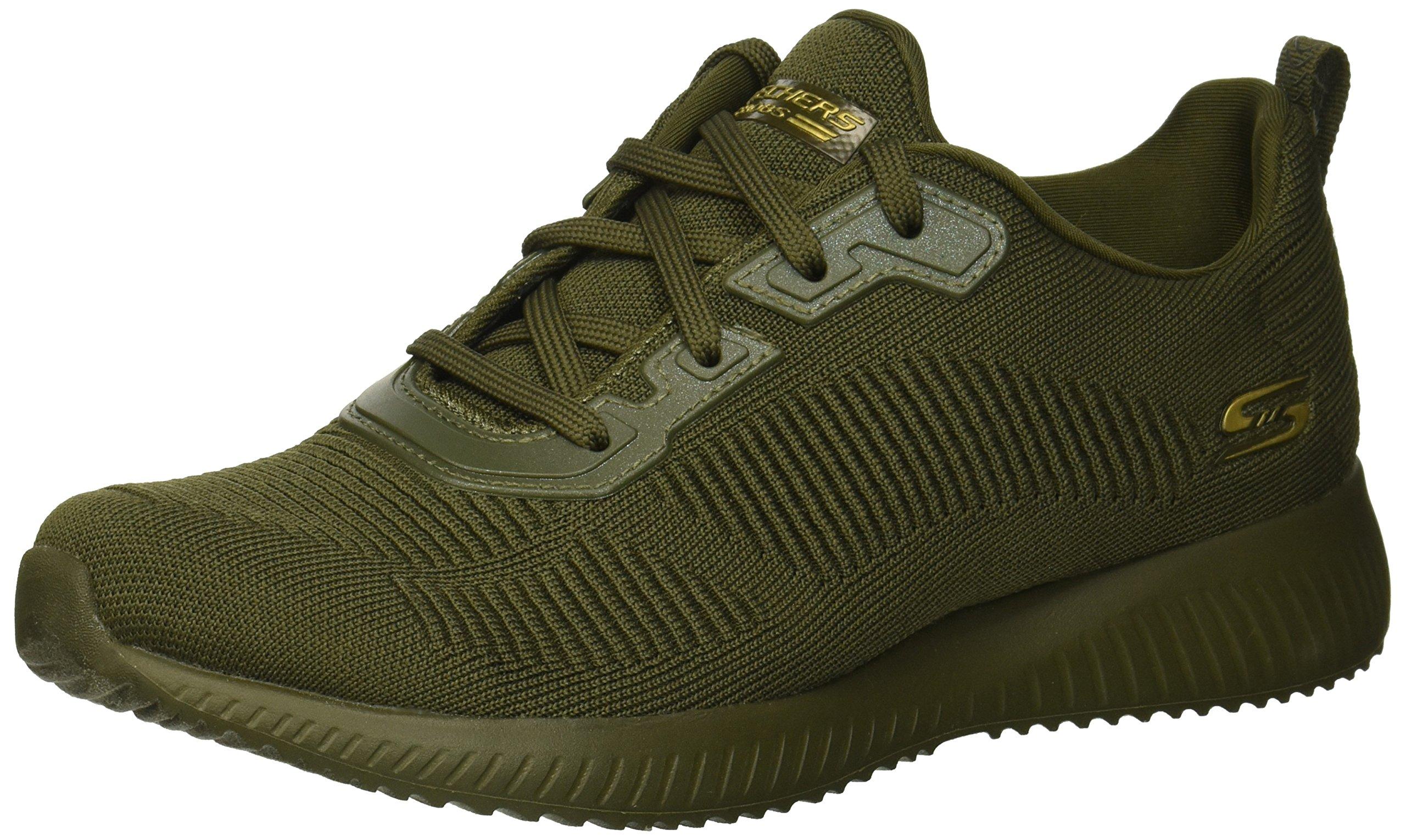 skechers bobs squad tough talk lace up trainers