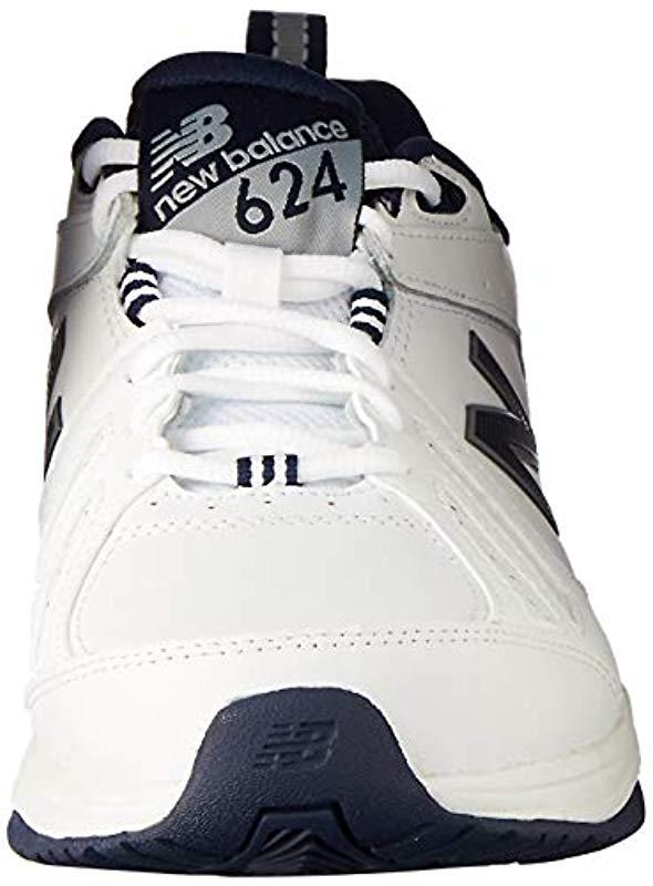 New Balance 624v5 Training Shoe (6e Width) in White for Men | Lyst UK