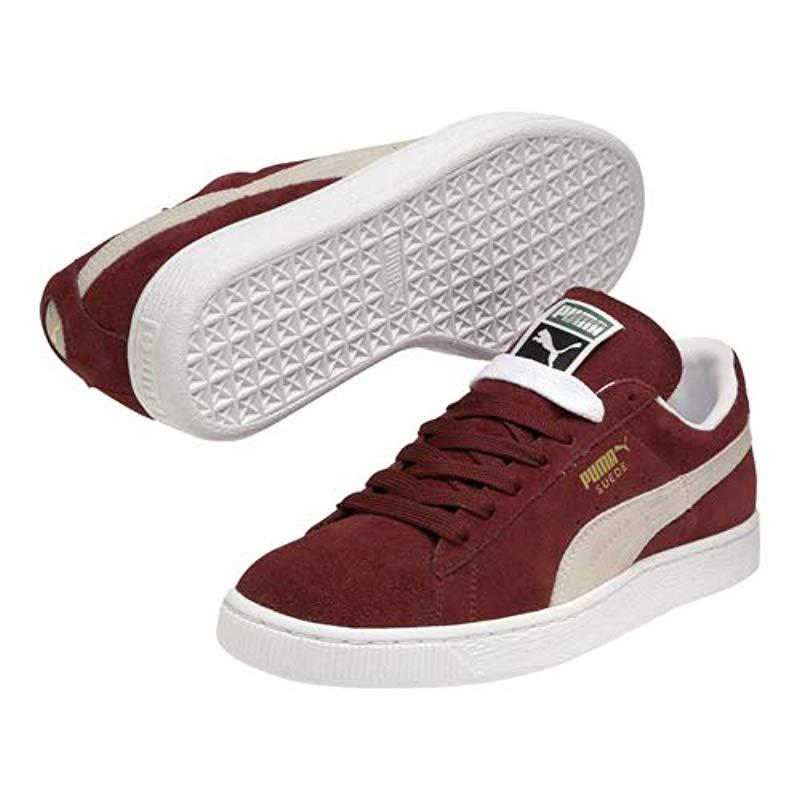 puma sneakers dark red