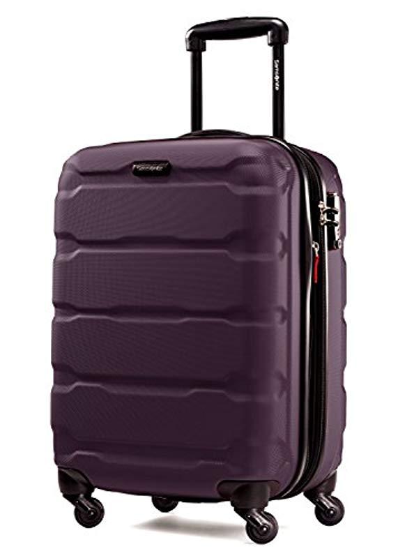 purple hardside spinner luggage