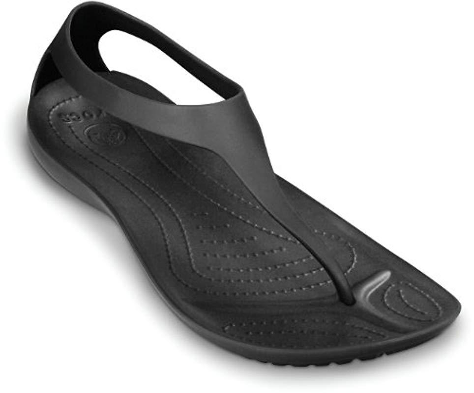 Crocs™ Sexi Flip in Black | Lyst