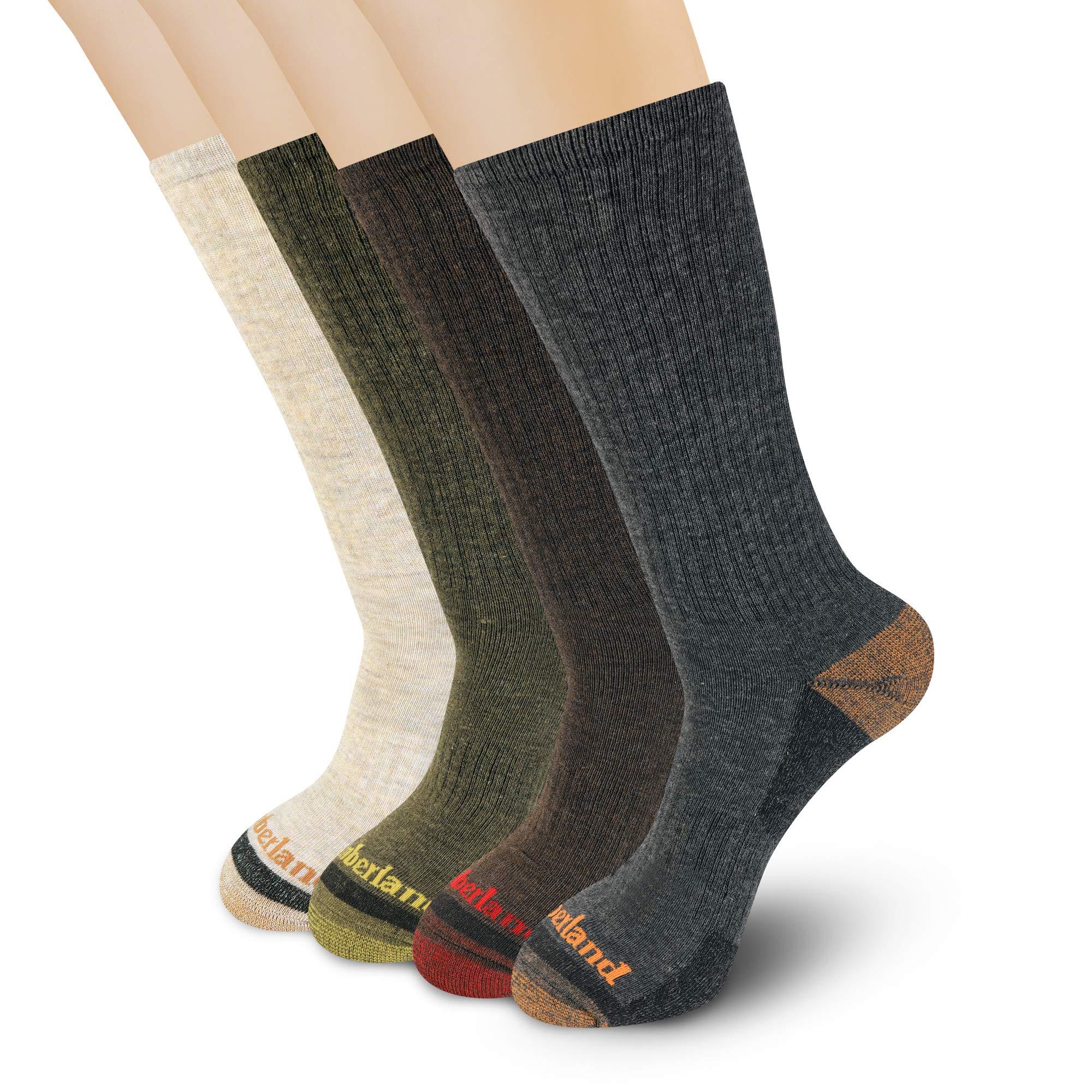 Timberland 4pack Comfort Crew Socks in Brown for Men Lyst