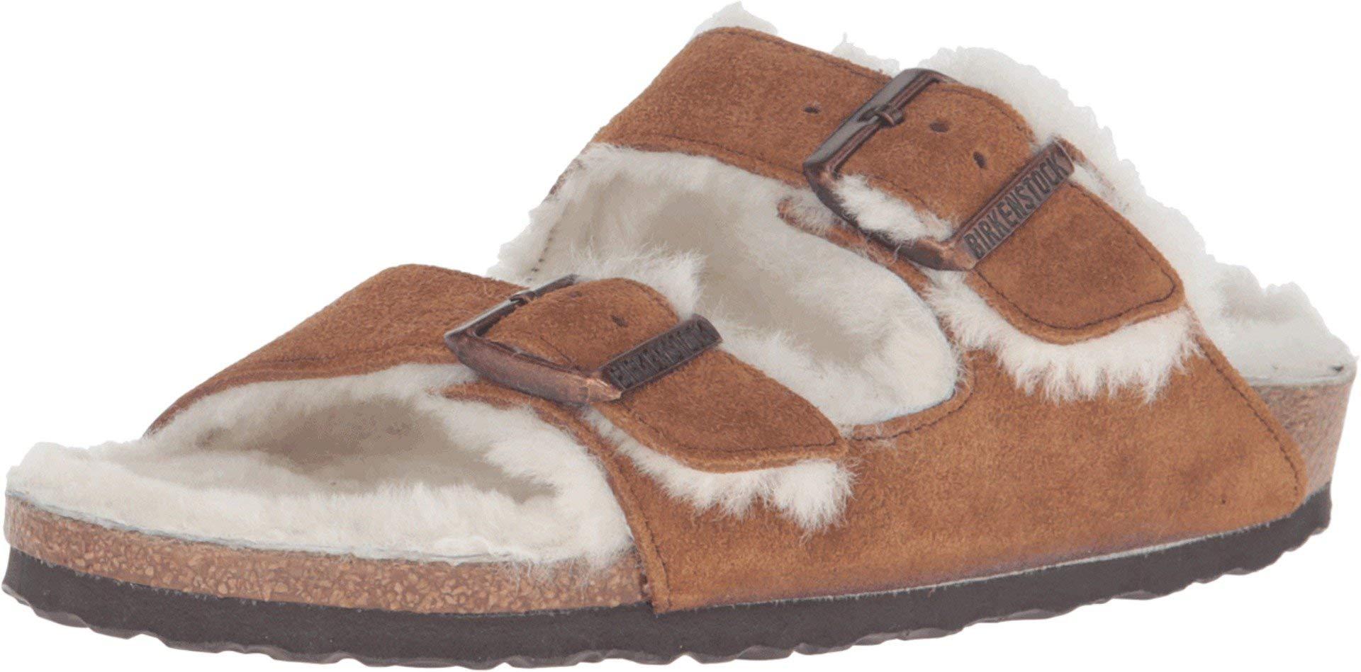 birkenstock arizona shearling mink