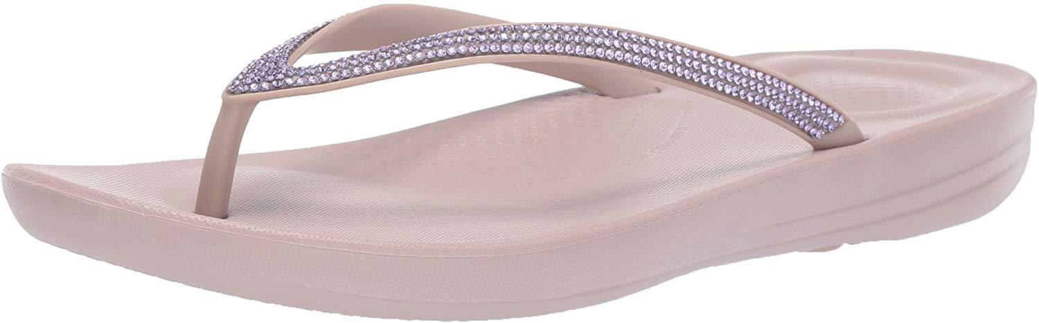 Fitflop Womens Iqushion Sparkle Flip Flop in Pink | Lyst