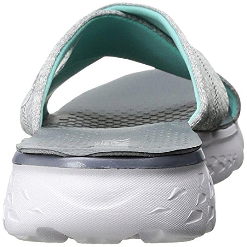 skechers performance women's on the go 400 tropical flip flop