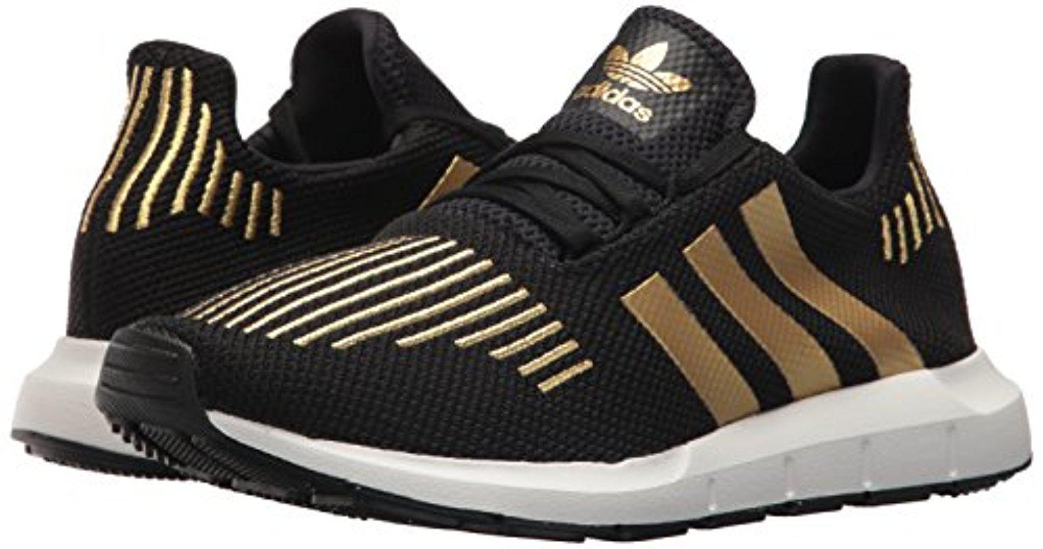 Women's Black and Gold Adidas Shoes for Women
