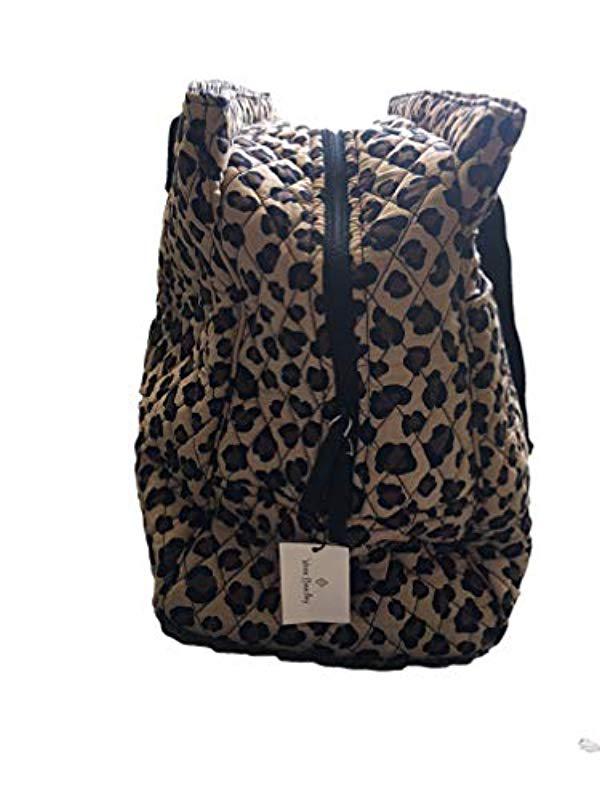 Vera Bradley Triple Compartment Travel Bag, Signature Cotton in Black | Lyst