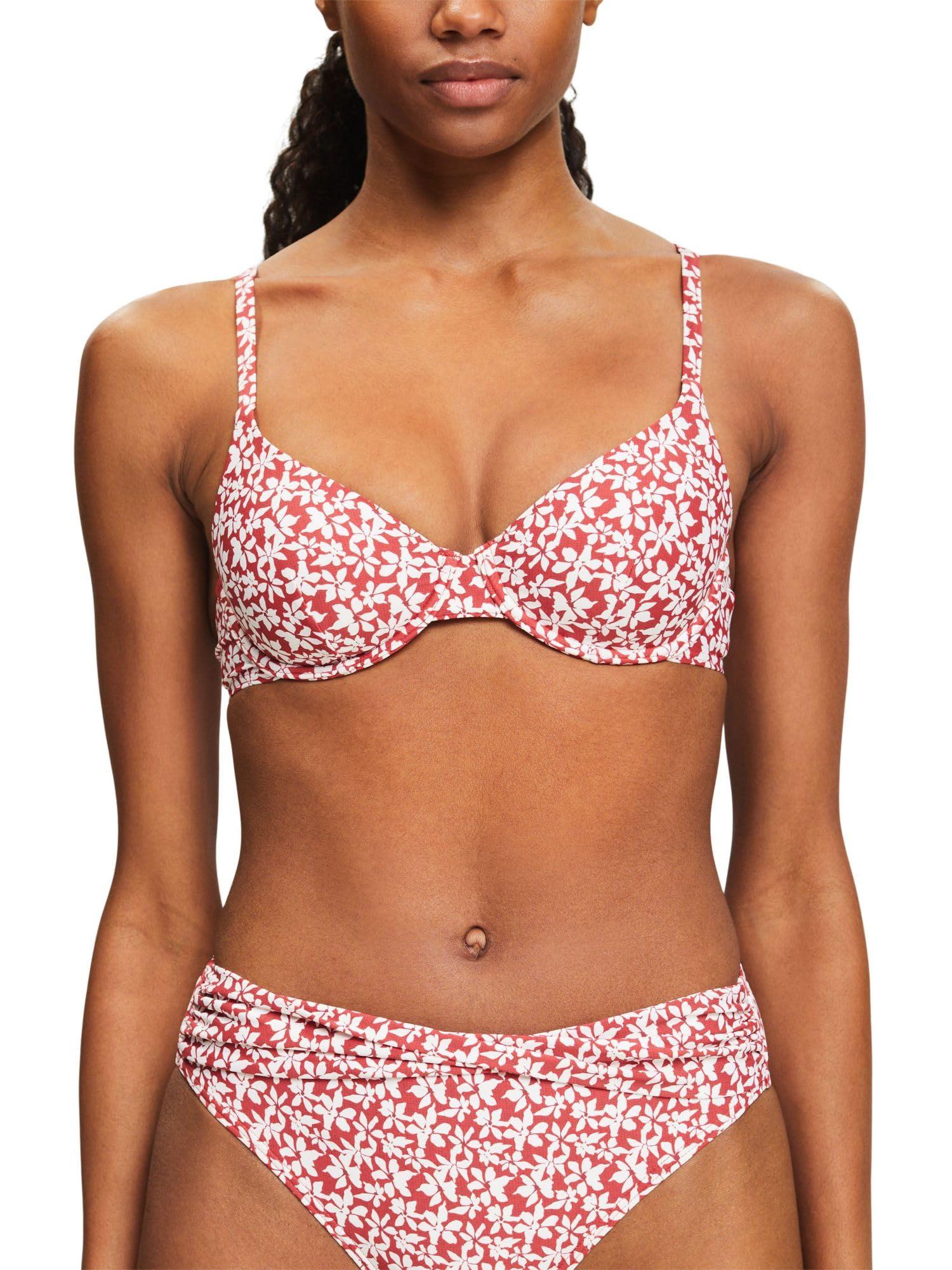 ESPRIT Damen Bikini Ally Beach – Unterwire-BH Mit Bügel Und Batikmuster, Nachhaltig & Schnell Trocknend