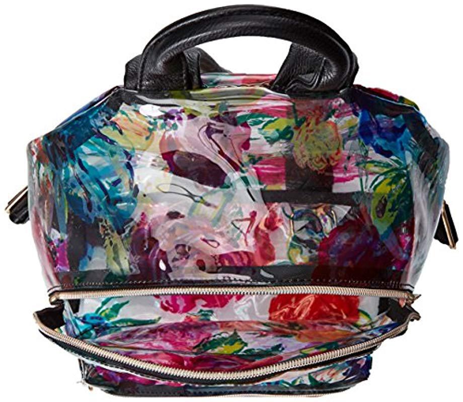 betsey johnson clear backpack