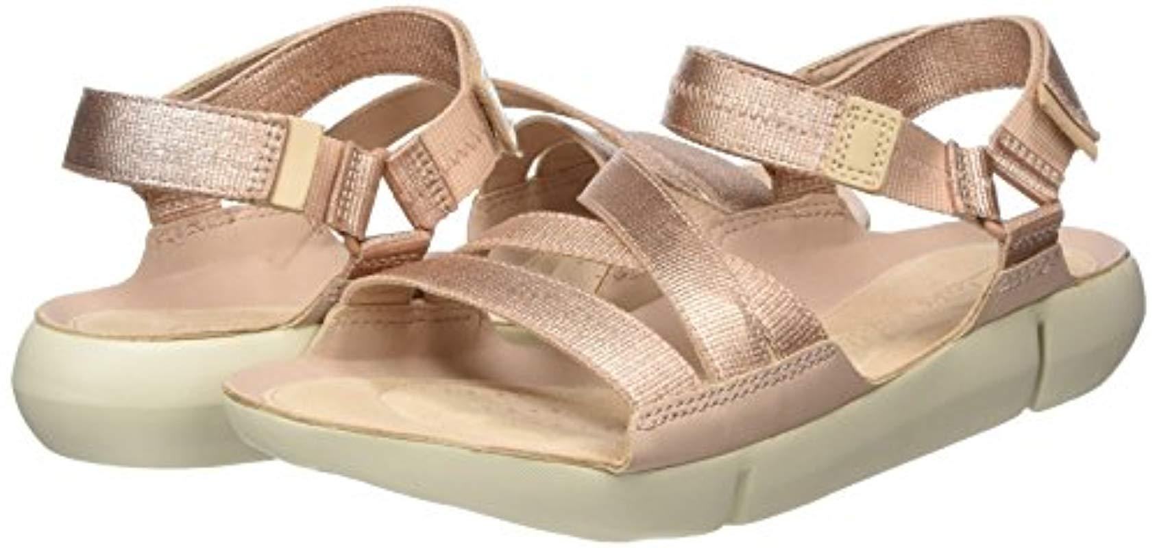 Clarks Leather Tri Sienna Textile Sandals In in Gold (Rose Gold) (Red) -  Save 13% - Lyst