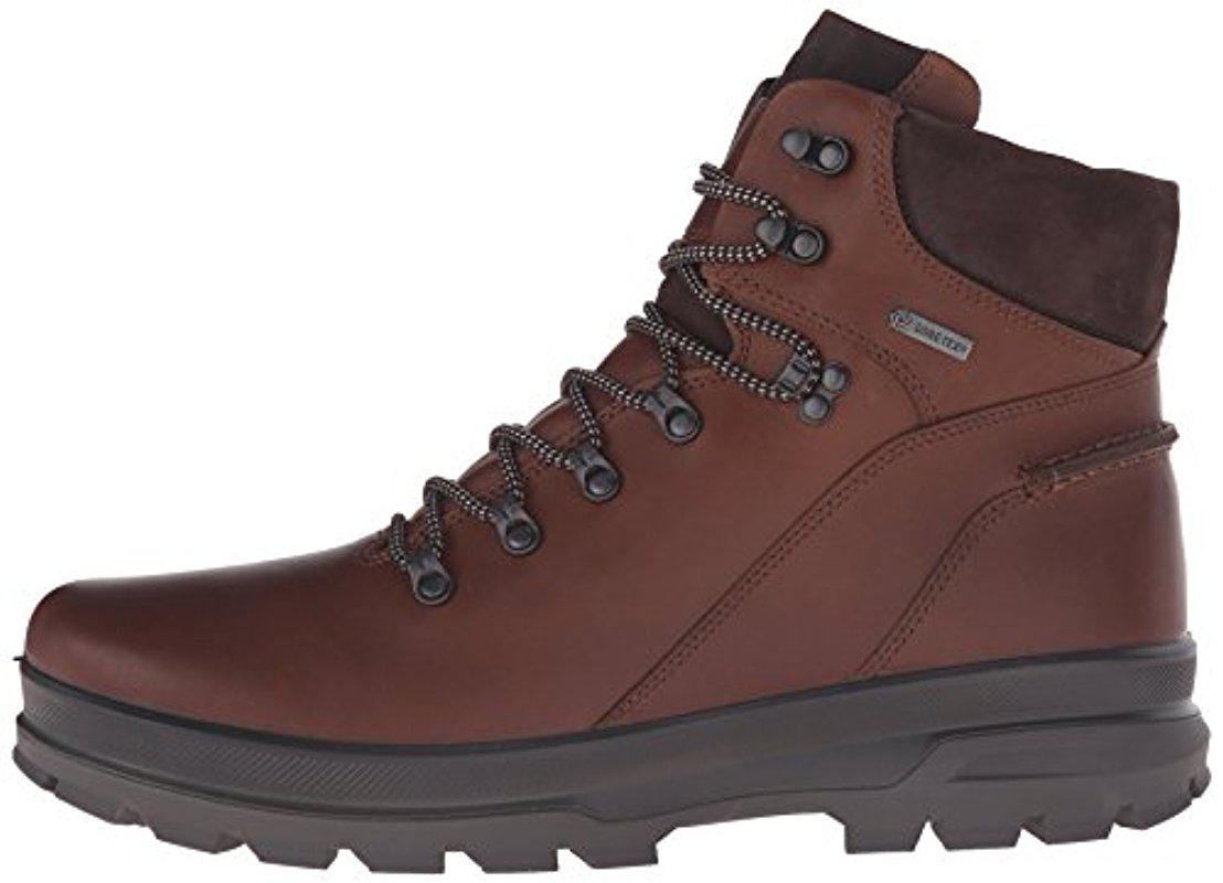 Ecco Leather RUGGED Track Hiking Boots in Brown for Men | Lyst