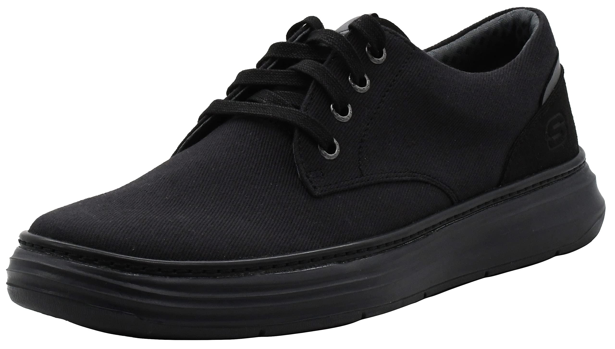 Skechers S Moreno Canvas Oxford Shoe in Black for Men Lyst UK